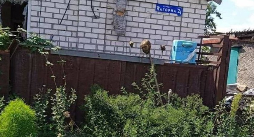 Zdjęcie głowy nabitej na pal w Popasnej/ Twitter.com Churchill 