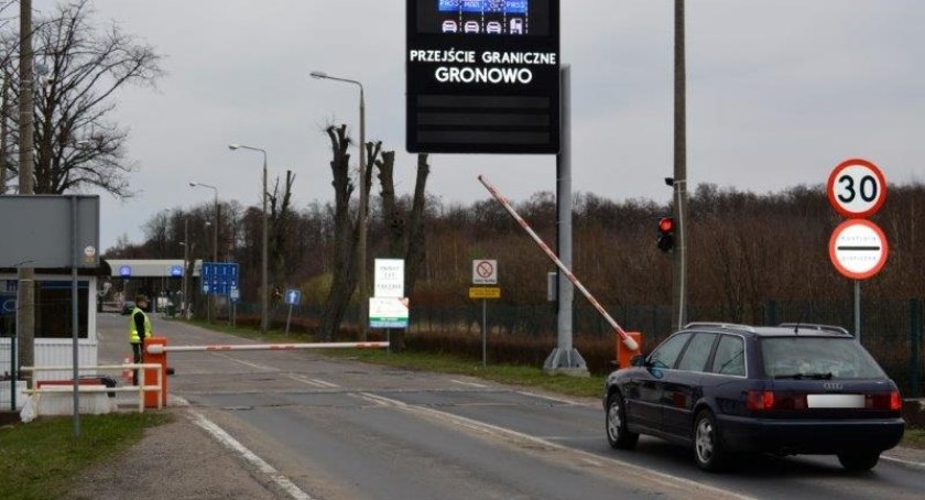 Zdjęcie z przejścia granicznego w Gronowie/ Straż Graniczna