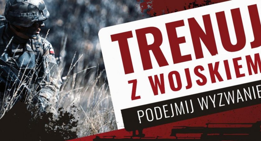 Zdjęcie plakatu zachęcającego do trenowania z Wojskiem Polskim/ MON