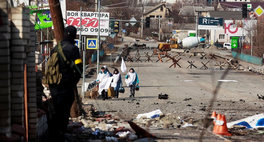 Zdjęcie ostrzelanego ukraińskiego miasta/ Flickr.com manhhai
