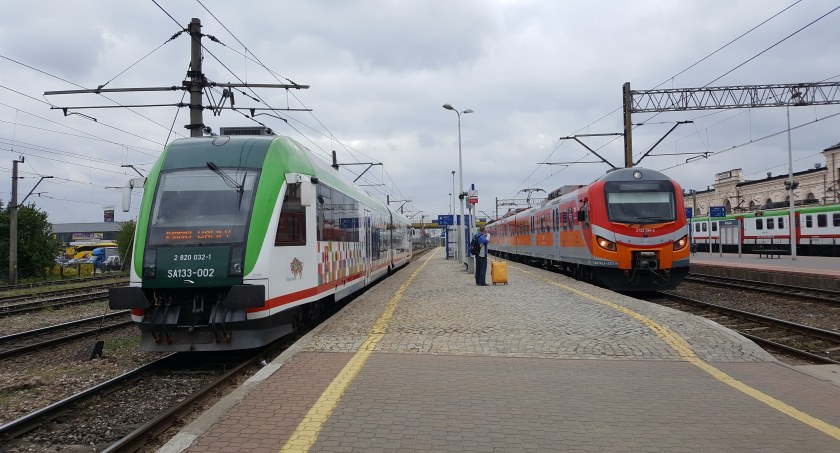 Zdjęcie peronów stacji Białystok