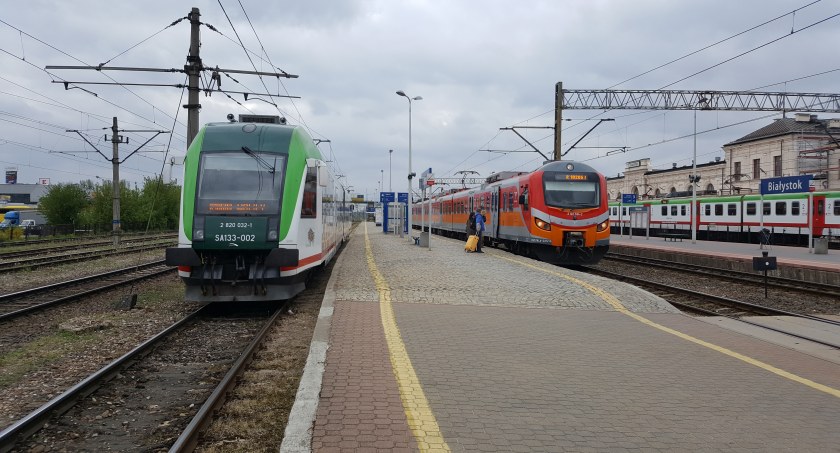 Zdjęcie torów kolejowych w Białymstoku/ DDB