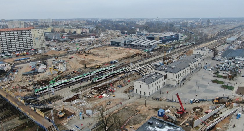 Zdjęcie z budowy nowego torowiska w Białymstoku/ PKP PLK