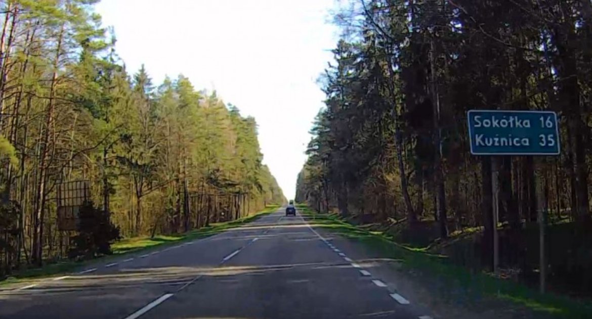 Zdjęcie drogi z Sokółki do Kuźnicy/ GDDKiA