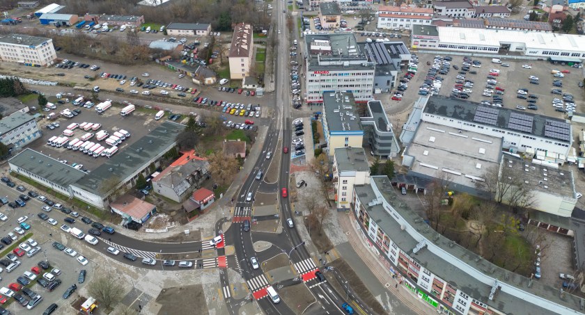 Zdjęcie ulicy Kolejowej i Zwycięstwa w Białymstoku z lotu ptaka/ bialystok.pl