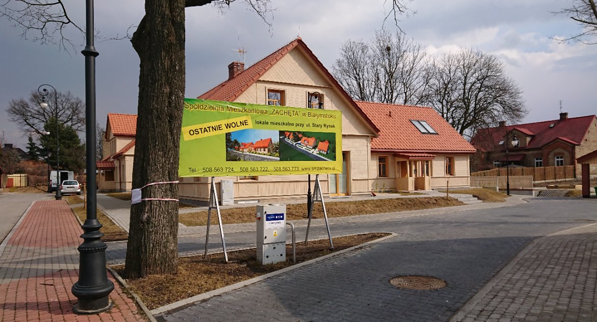Zdjęcie odnowionej zabudowy na osiedlu Bojary w Białymstoku/ DDB