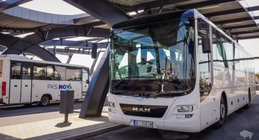 Zdjęcie autobusów PKS Nova na dworcu w Białymstoku/ wrotapodlasia.pl