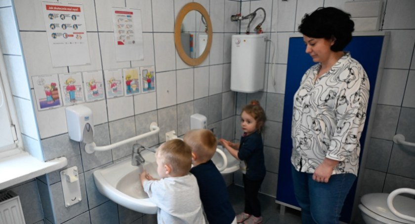 Zdjęcie łazienki w przedszkolu samorządowym / Foto: UM Białystok