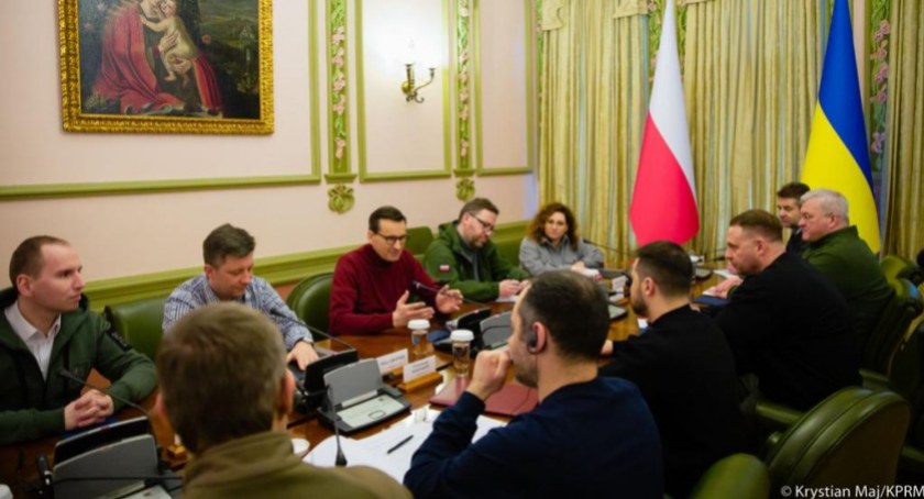 Polska delegacja w Kijowie / Wideo i foto: KPRM