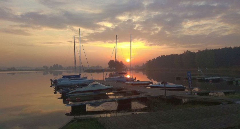 Zdjęcie jachtów na Plaży Dojlidy/ BOSiR