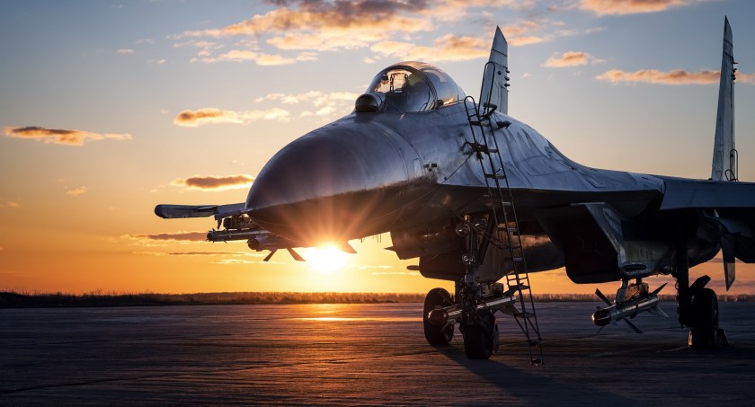 Zdjęcie ukraińskiego samolotu Su-27/ Twitter.com Ukrainian Air Force