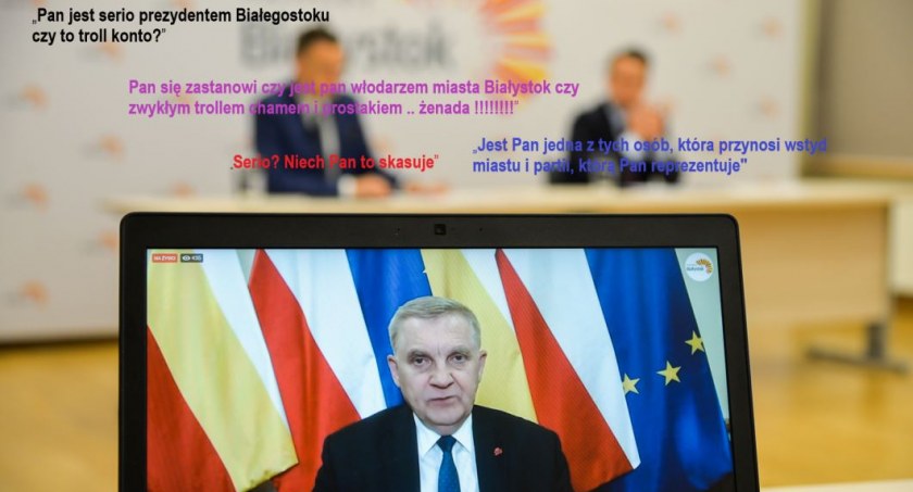 Zdjęcie Tadeusza Truskolaskiego i cytatów internautów