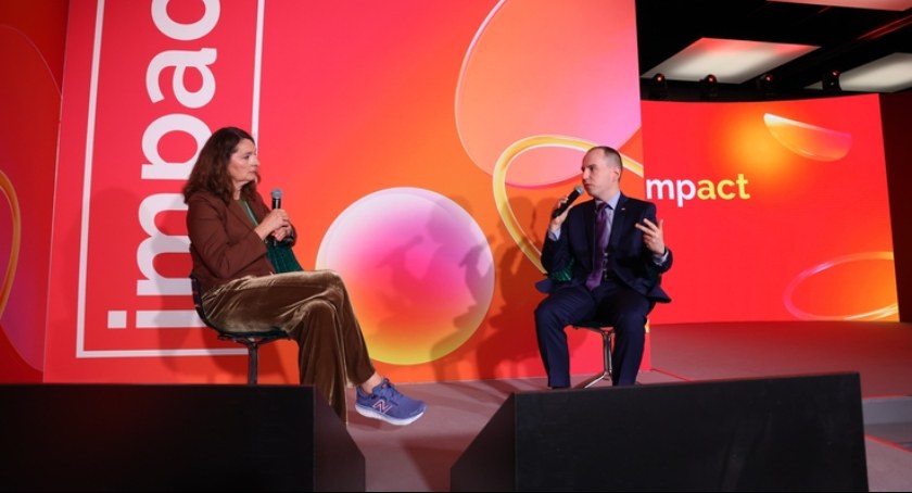 Zdjęcie ministra Adama Andruszkiewicza podczas wydarzenia Impact 2023/ PAP MediaRoom