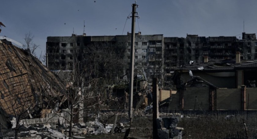 Zdjęcie ostrzelanego miasta na Zaporożu na Ukrainie/ Twitter.com Ukrinform