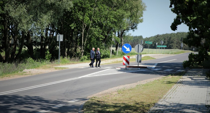 Zdjęcie przebudowanej drogi w województwie podlaskim/ PUW
