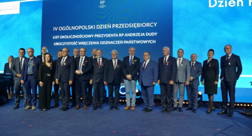 Zdjęcie z gali IV Ogólnopolskiego Dnia Przedsiębiorcy