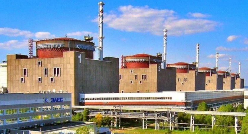 Zdjęcie elektrowni atomowej na Zaporożu/ Twitter.com Ukrinform
