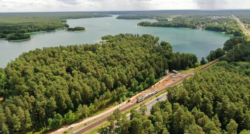 Zdjęcie pociągu na torach w Augustowie/ PKP PLK