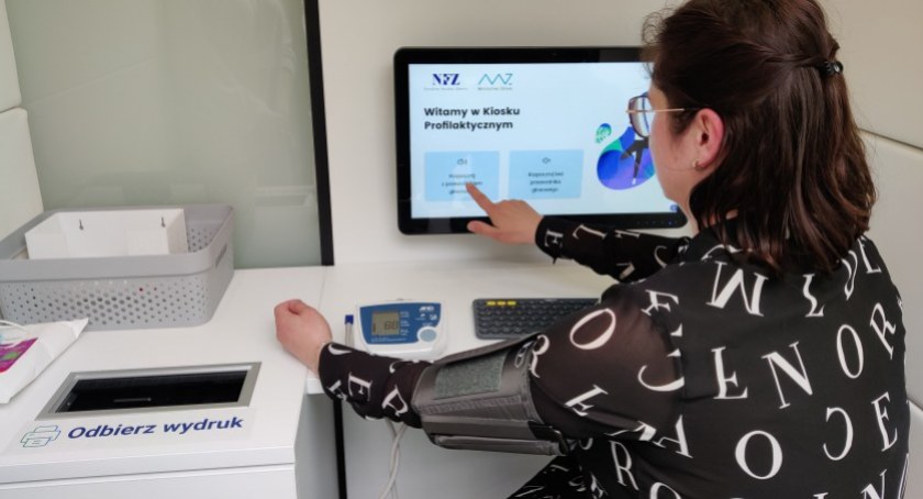 Zdjęcie z wizyty w kiosku profilaktycznym / Foto: NFZ
