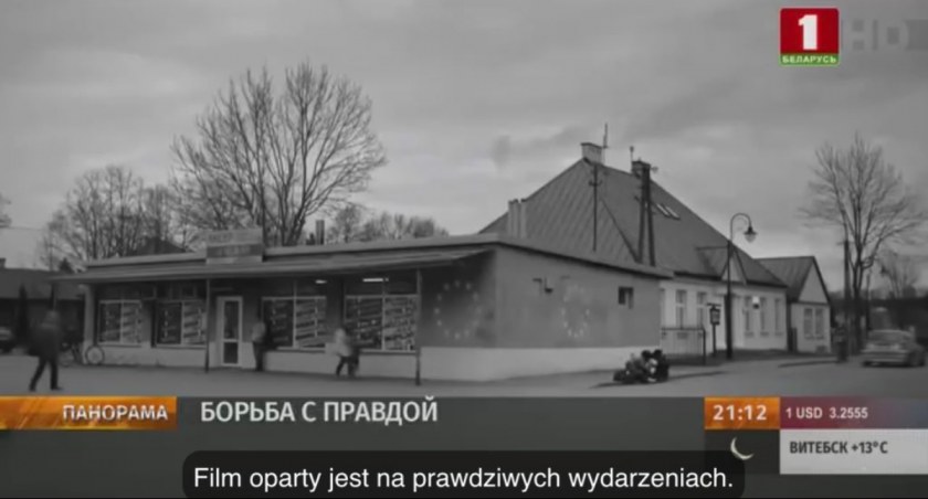 Zdjęcie kadr z białoruskiego programu informacyjnego/ Twitter.com Stanisław Żaryn