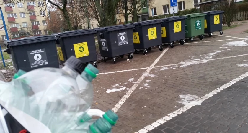Zdjęcie śmietników na posegregowane odpady/ DDB