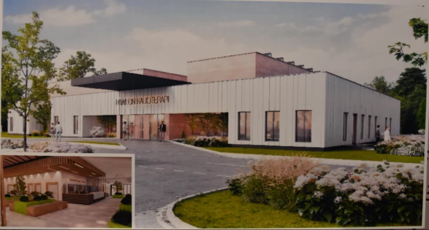 Zdjęcie projektu centrum radioterapii w Suwałkach/ UM w Suwałkach
