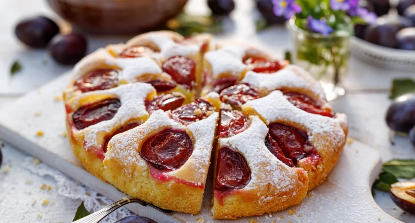 Zdjęcie ciasta z owocami