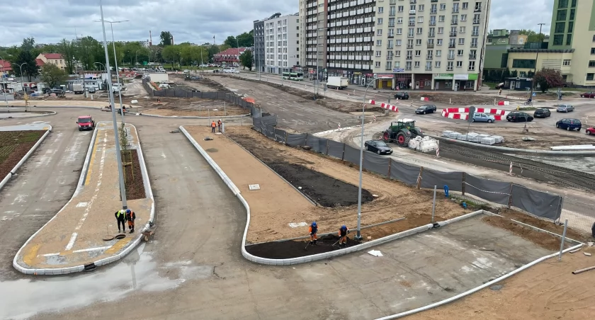 Zdjęcie z budowy Węzła Intermodalnego i centrum przesiadkowego w Białymstoku/ Twitter.com PKS Nova