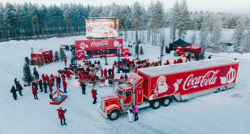 Zdjęcie ciężarówki Coca Coli