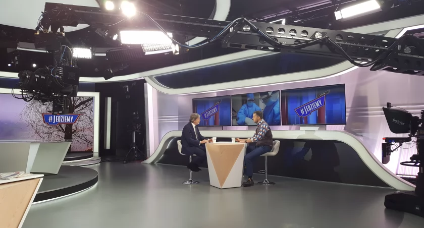 Zdjęcie studia TVP Info/ DDB