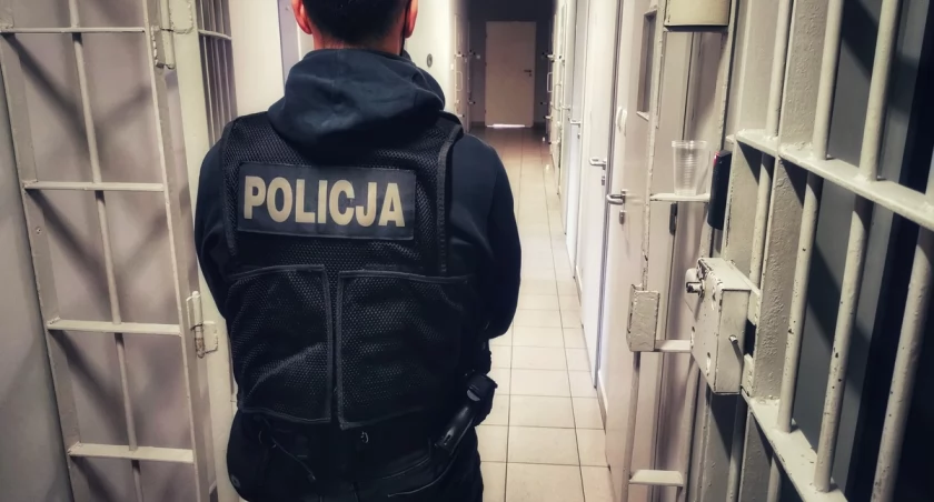 Zdjęcie policjanta stojącego tyłem/ podlaska.policja.gov.pl