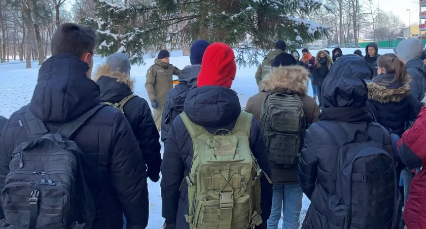 Zdjęcie nowych rekrutów Straży Granicznej oddziału podlaskiego/ SG