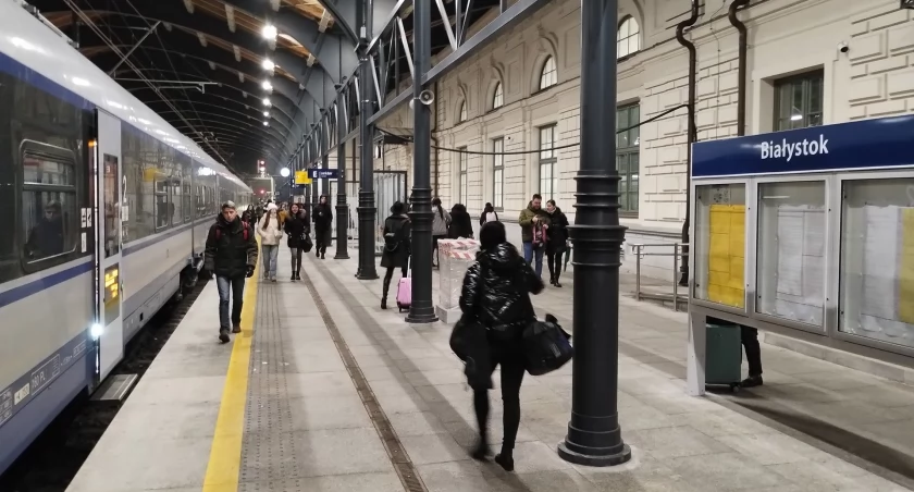 Zdjęcie peronu na dworcu w Białymstoku/ PKP PLK