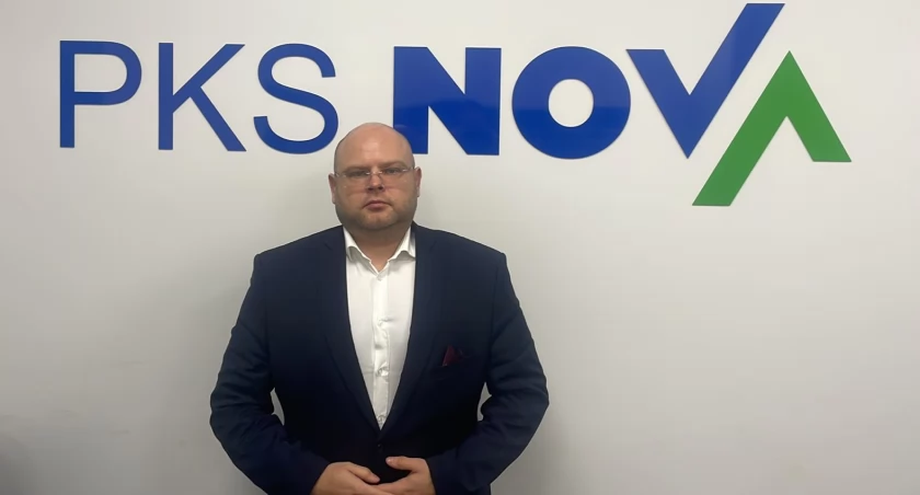 Zdjęcie Marcina Doliasza prezesa spółki PKS Nova/ PKS Nova