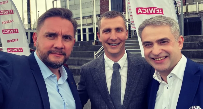 Zdjęcie Pawła Krutula i innych polityków Lewicy/ Twitter.com Paweł Krutul