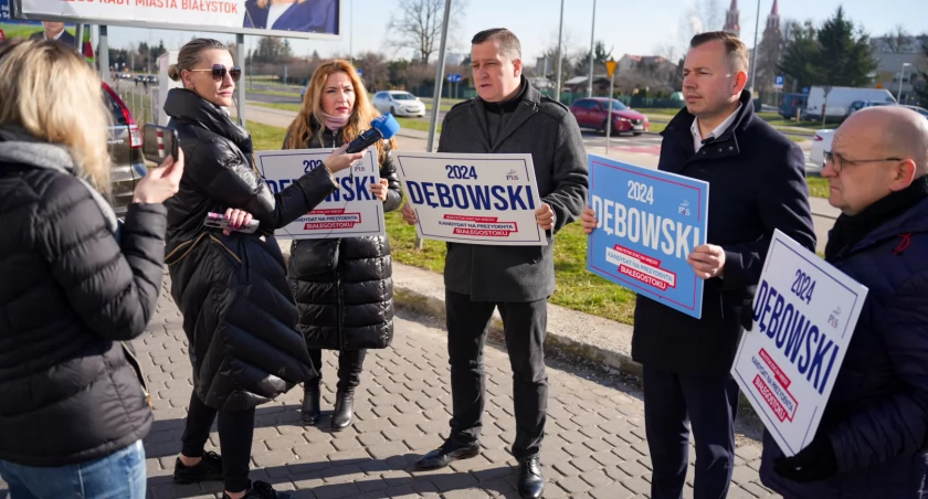 Zdjęcie konferencji prasowej PiS poświęconej bezpieczeństwu na drogach/ mat. pras.