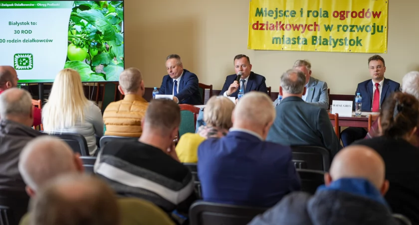Zdjęcie z debaty przedwyborczej zorganizowanej przez kręg Podlaski Polskiego Związku Działkowców/ mat. pras.