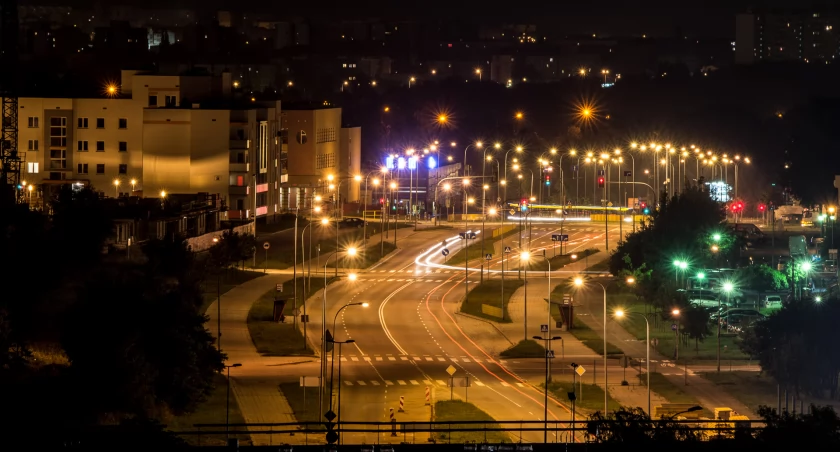 Zdjęcie ulic Białegostoku nocą/ DDB