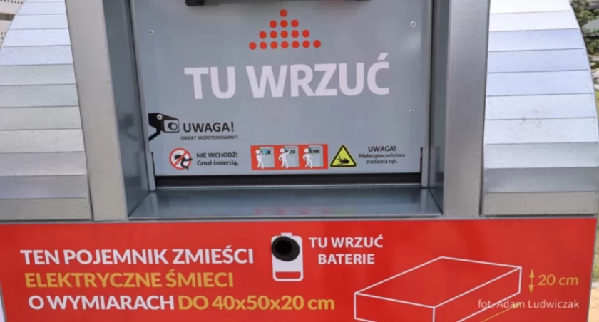 Zdjęcie pojemnika na elektroodpady / Foto: UM w Białymstoku
