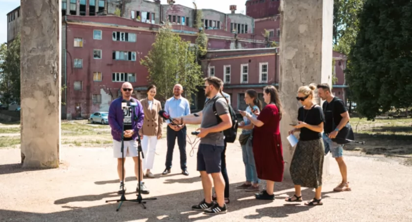 Zdjęcie z konferencji prasowej zapowiadającej festiwal / Foto: UM w Białymstoku