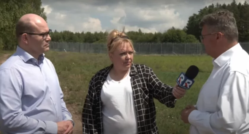 Artur Kosicki i Maciej Wąsik podczas rozmowy z Agnieszką Siewiereniuk-Maciorowską
