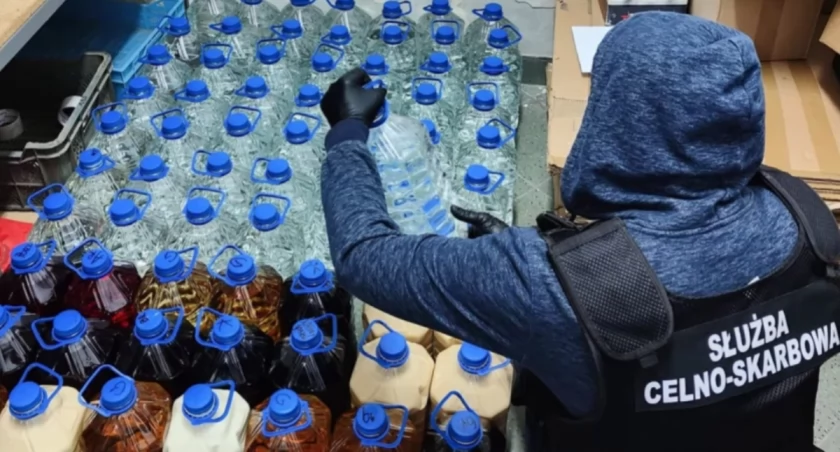 Zdjęcie butelek z alkoholem / Foto: KAS