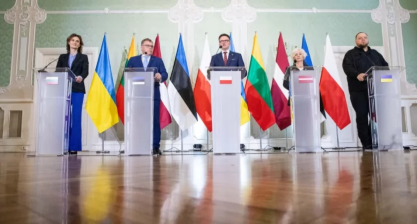 Zdjęcie z wystąpienia przewodniczących / Foto: Piotr Molęcki, Kancelaria Sejmu