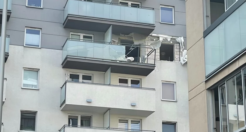 Zdjęcie bloku, w którym doszło do eksplozji/ nadesłane przez czytelniczkę