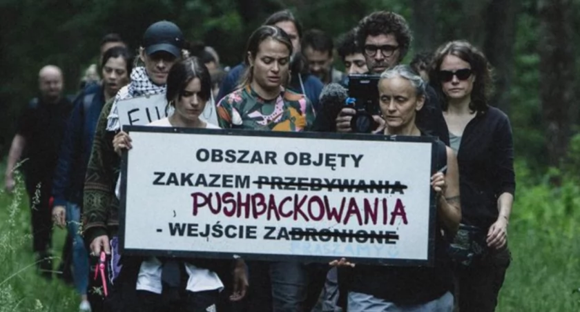 Zdjęcie aktywistów spod granicy polsko - białoruskiej/ Twitter.com WarNewsPL