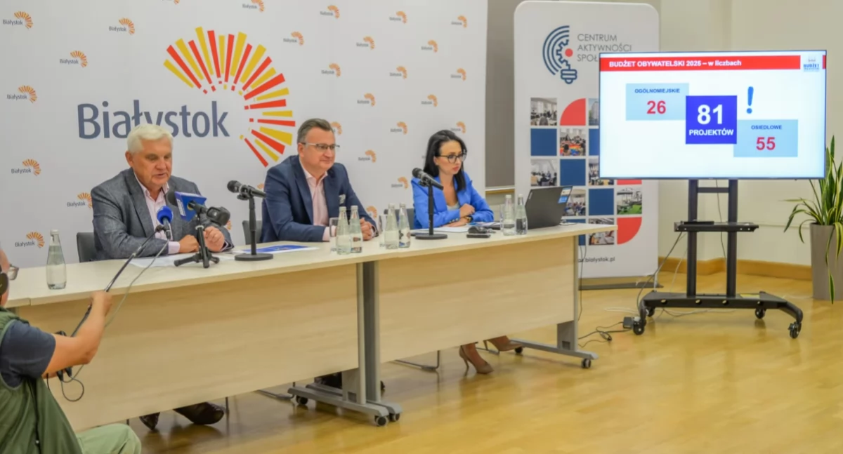 Zdjęcie z konferencji prasowej / Foto: UM w Białymstoku