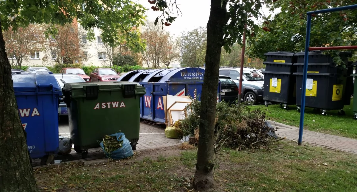 Zdjęcie śmietników w Białymstoku/ Fakty Białystok