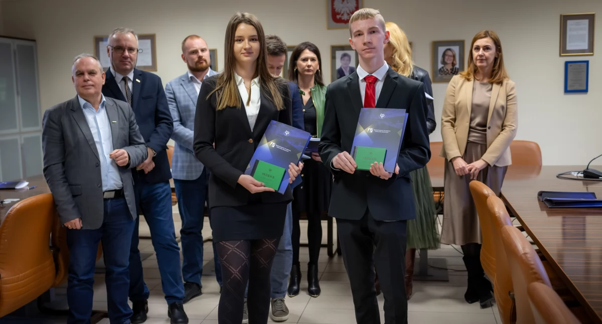 Zdjęcie laureatów konkursu „Biznes za milion”/ Dariusz Piekut Politechnika Białostocka