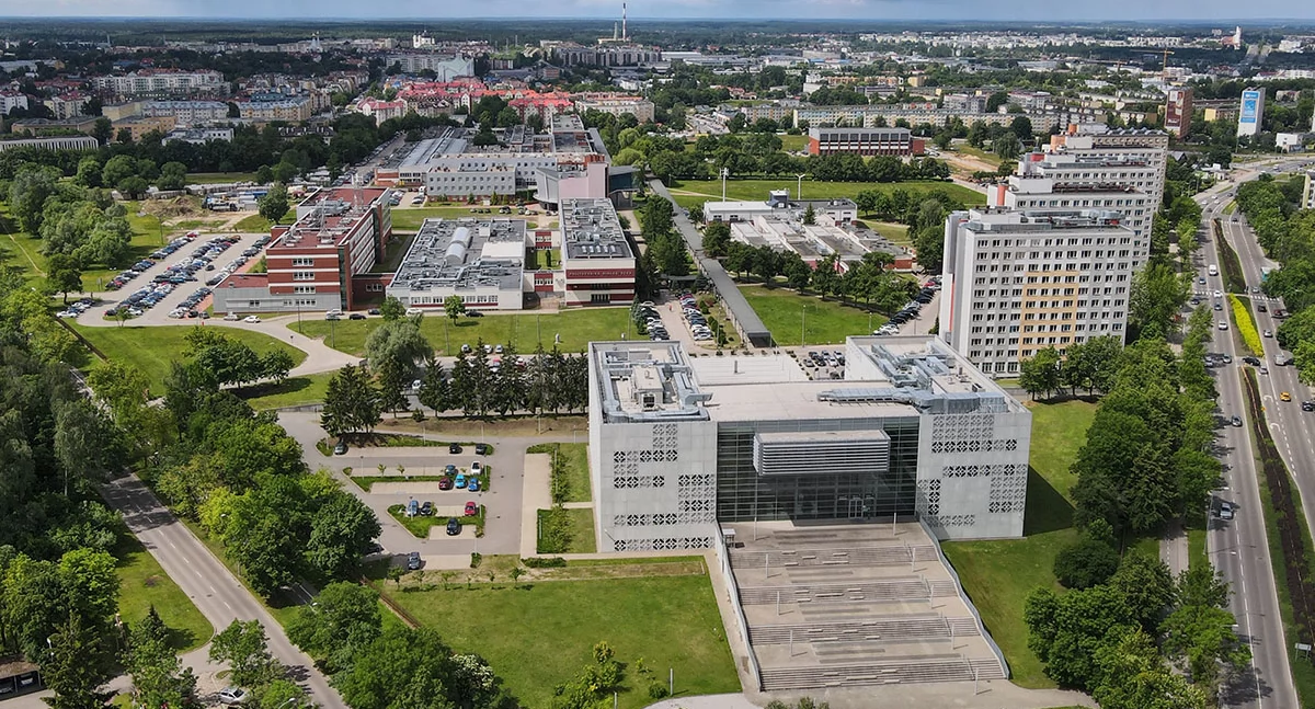 Zdjęcie kampusu Politechniki Białostockiej/ Politechnika Białostocka