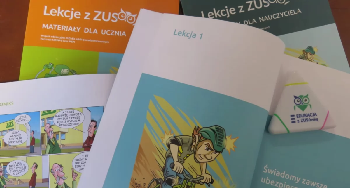 Zdjęcie materiałów edukacyjnych/ ZUS
